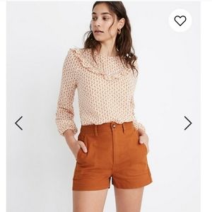 MADEWELL high rise camp shorts